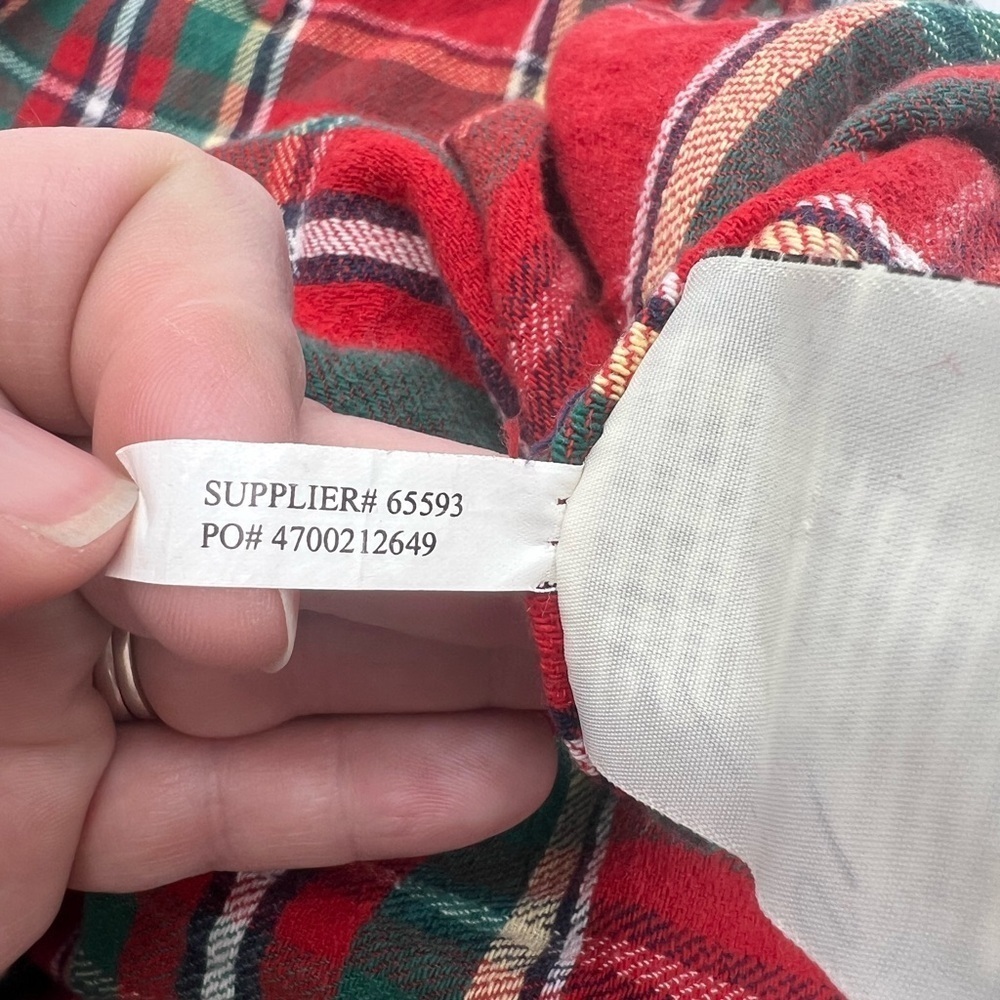 NWT Denim & Supply Ralph Lauren button up shirt Men US M red green plaid flannel - Picture 9 of 11